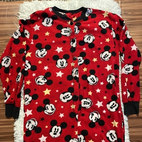 DISNEY Mickey Mouse Footed Pajamas Size Small - Picture 2 of 8